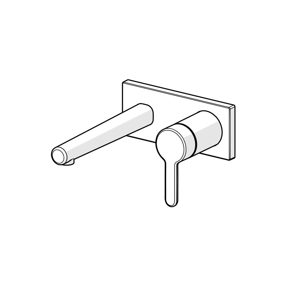 Hansa Designo Einhebelmischer Fertigmontageset für Waschtischbatterie Style 5109 Rosett... HANSA-51092183 4057304006647 (Abb. 5)