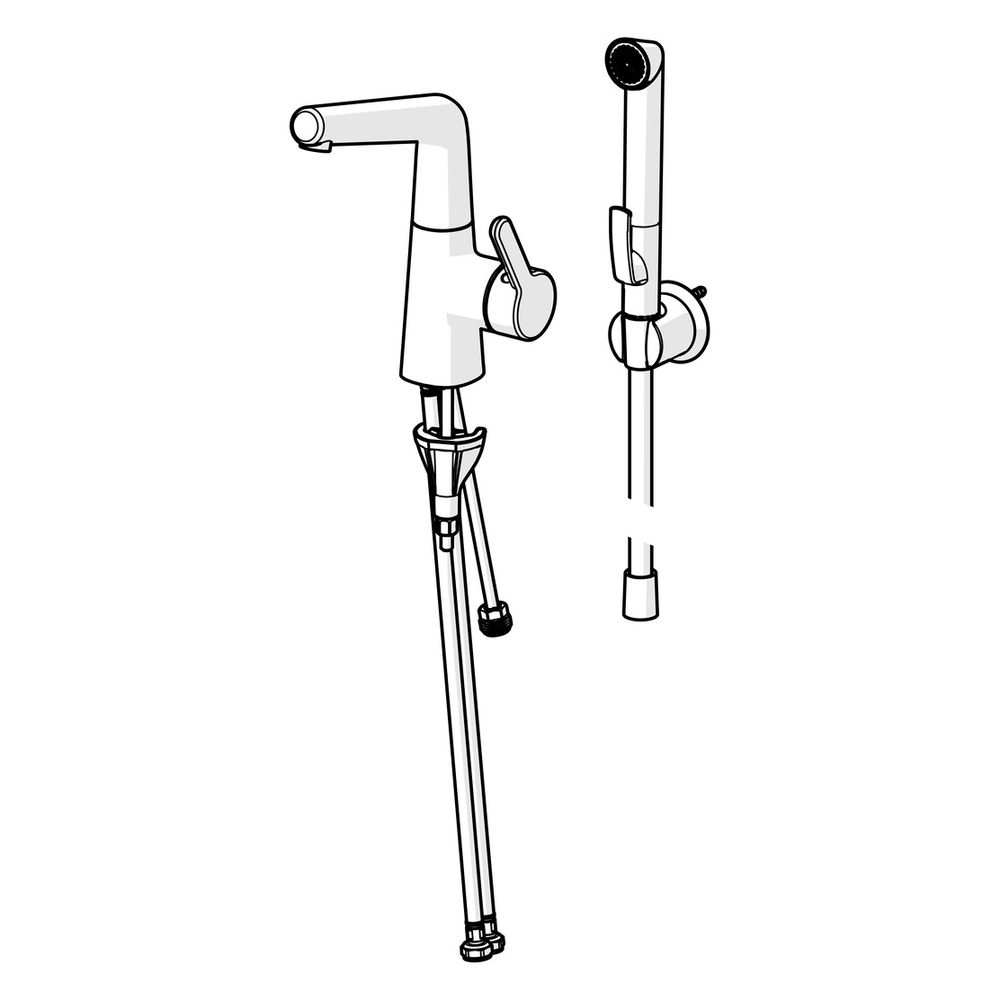 Hansa Designo Einhebelmischer Waschtischbatterie Style 5134 Ausladung 151mm DN15 Chrom... HANSA-51342201 4057304006425 (Abb. 5)