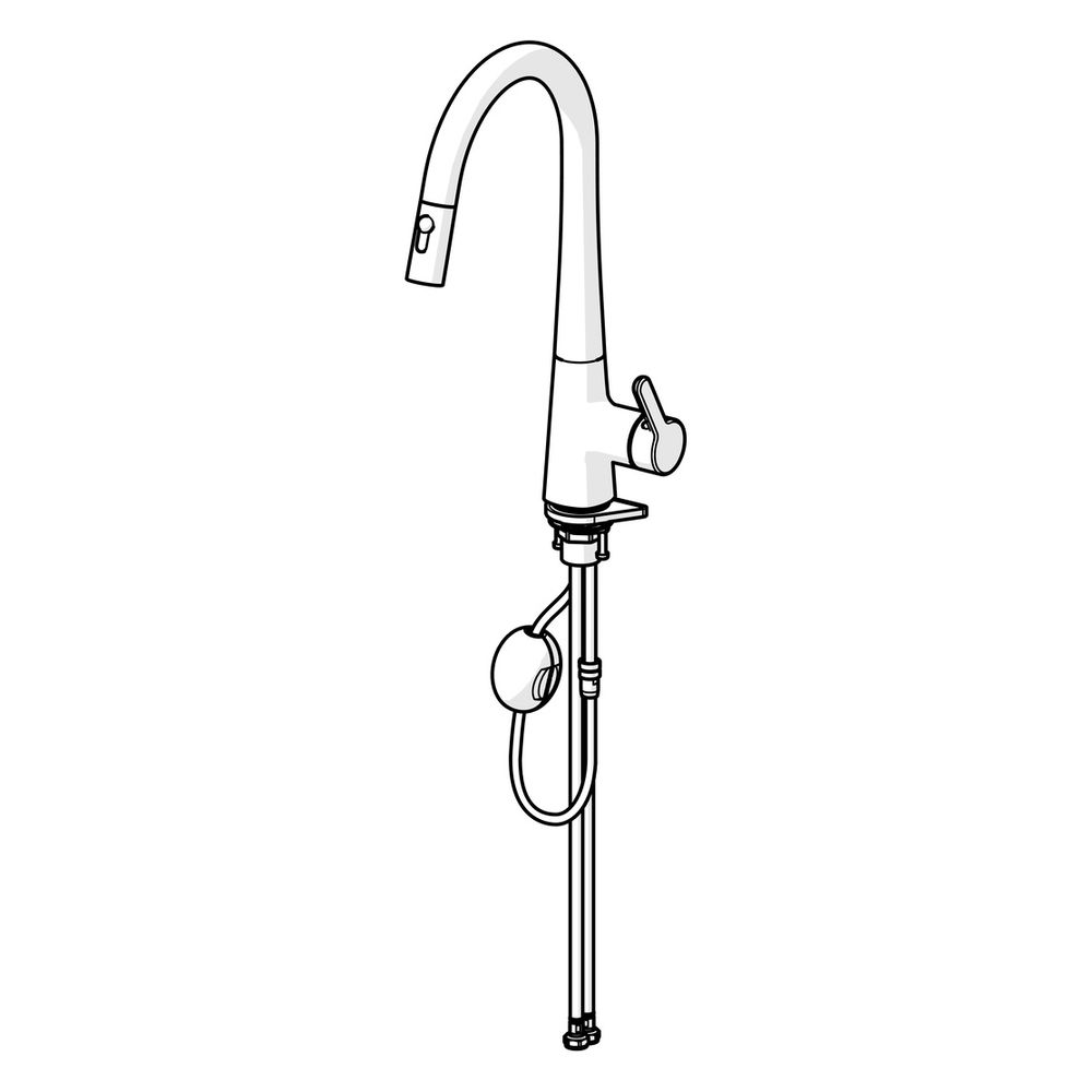 Hansa Designo Style Einhebel-Küchenarmatur, Standmontage, 2-strahlig, ausziehbar, Sta... HANSA-5136228380 4057304020193 (Abb. 5)