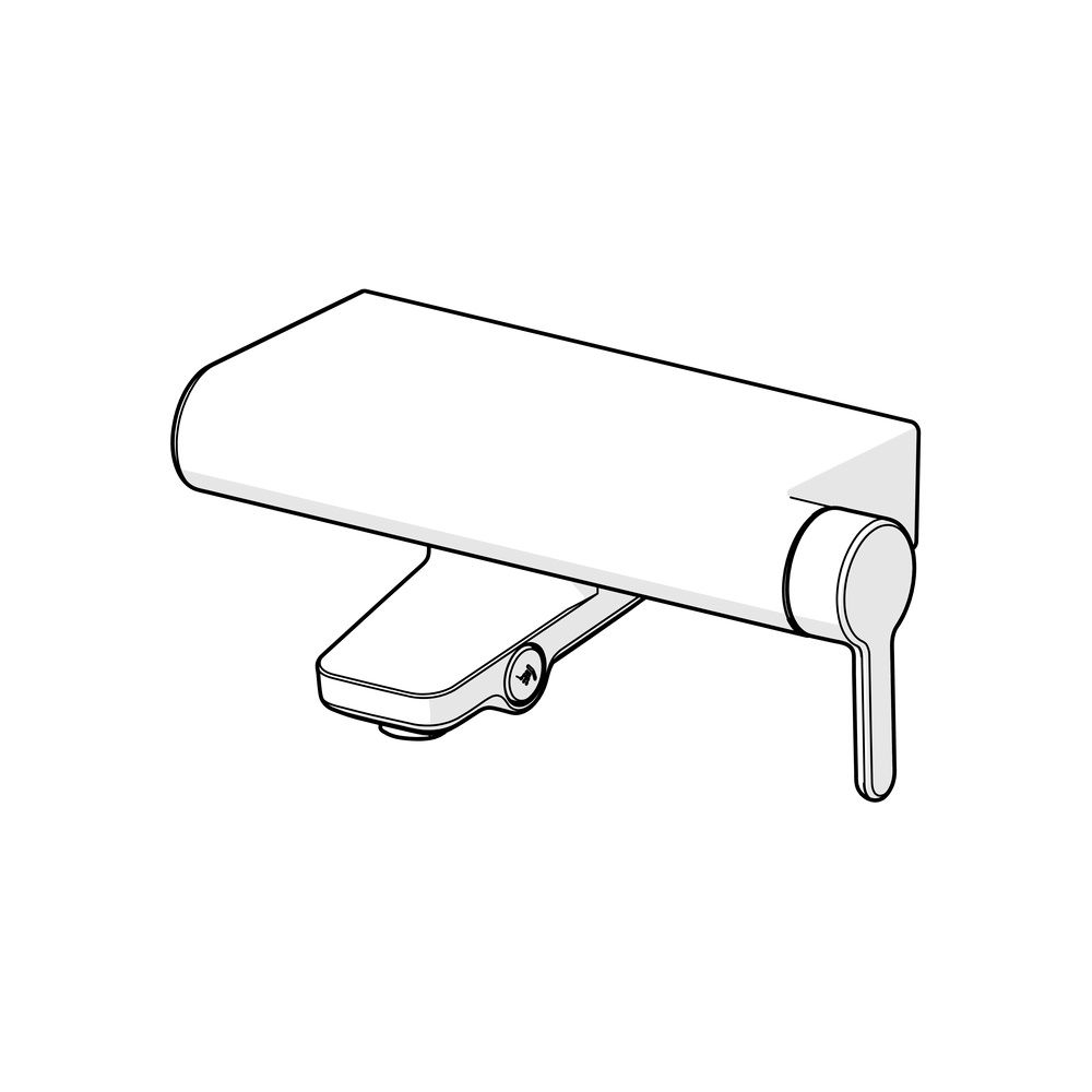 Hansa Designo Einhebelmischer Wannenfüll- und Brausebatterie Style 5185 Ausladung 146mm... HANSA-51852183 4057304006722 (Abb. 5)
