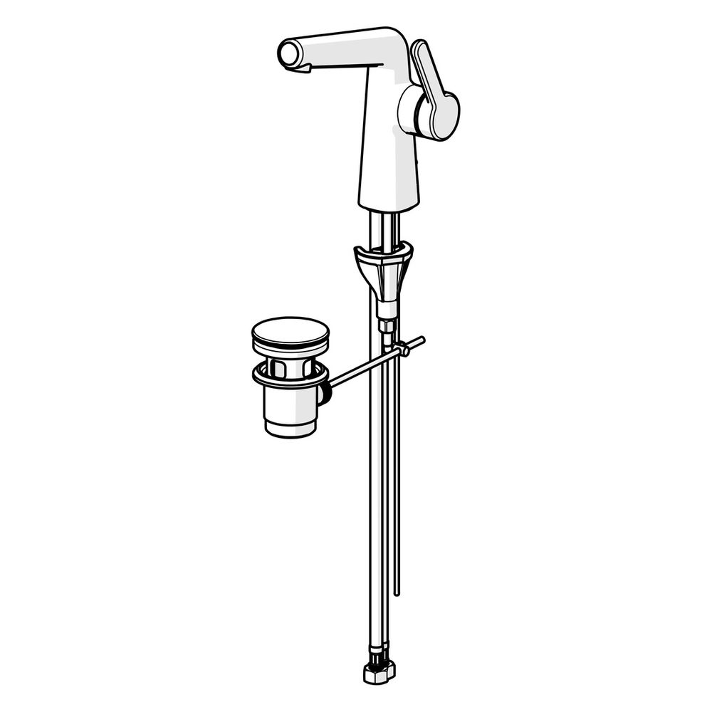 Hansa Designo Style Einhebel-Waschtischbatterie, Ausladung 130mm, DN 15, Zugstangen-Abl... HANSA-51892283 4057304006487 (Abb. 5)