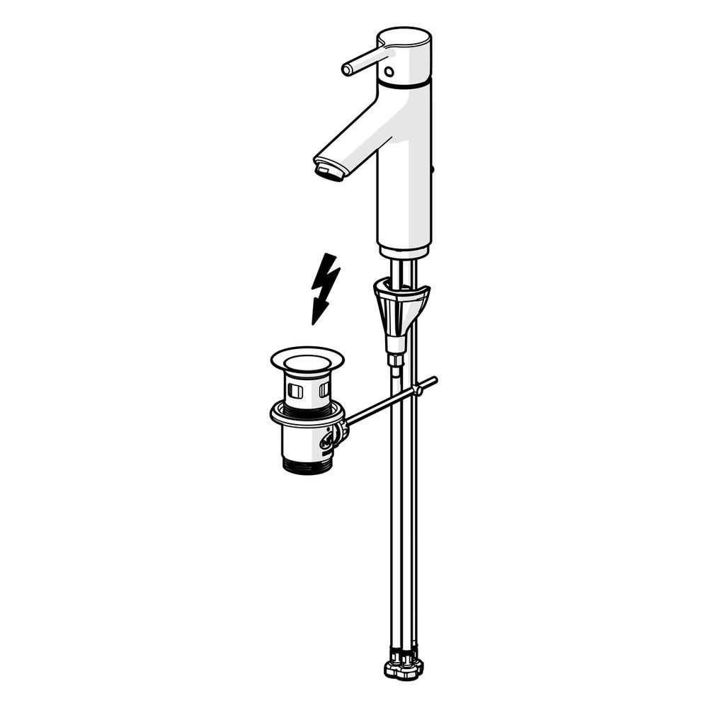 Hansa Vantis XL Einhebel-Waschtischbatterie, Niederdruck, Ausladung 114mm, Ablaufgarnit... HANSA-52461167 4057304017209 (Abb. 5)