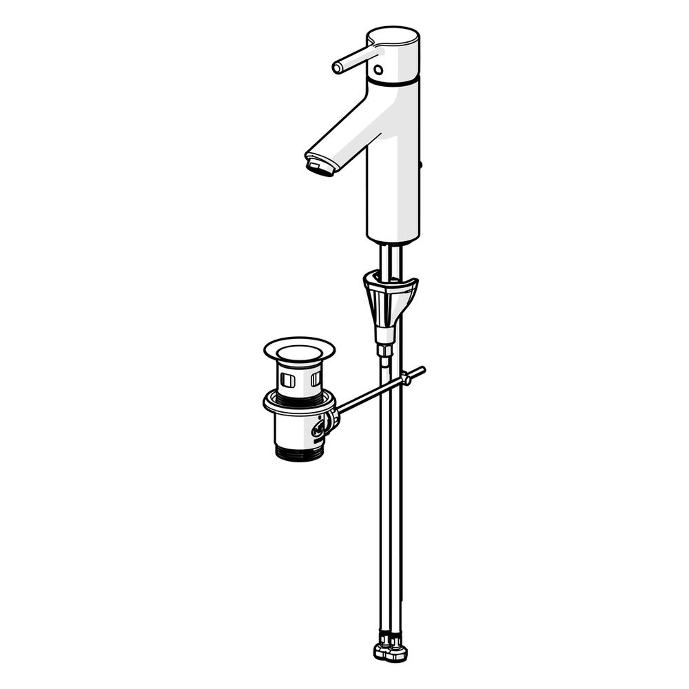 Hansa Vantis XL Einhebel-Waschtischbatterie, Ausladung 114mm, Ablaufgarnitur mit Zugsta... HANSA-52562267 4057304017186 (Abb. 5)