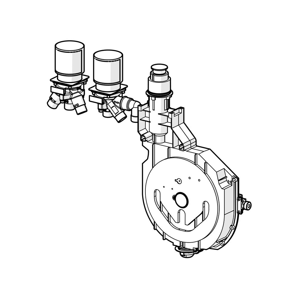 Hansa Unterputz-Rohbauset Bade- und Brausearmatur, DN 20, 53030300... HANSA-53030300 4057304007200 (Abb. 5)