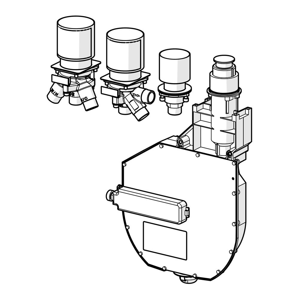 Hansa Unterputz-Rohbauset Bade- und Brausearmatur 4.0, Kartusche, DN 20, 53040300... HANSA-53040300 4057304007170 (Abb. 5)