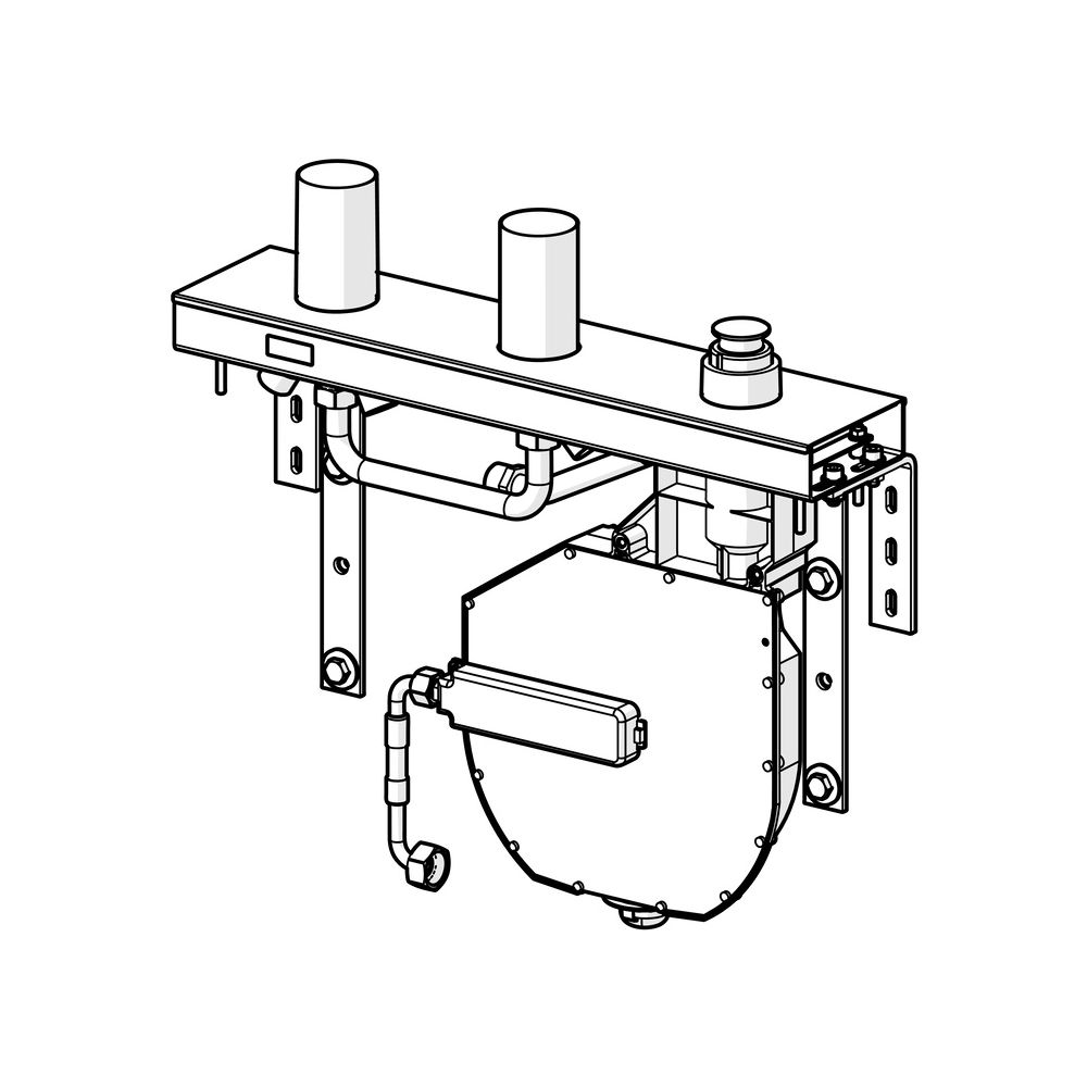 Hansa Compact Unterputz-Rohbauset Bade- und Brausearmatur 4.0 Kartusche, DN 20, Chrom, ... HANSA-53070300 4057304007217 (Abb. 5)