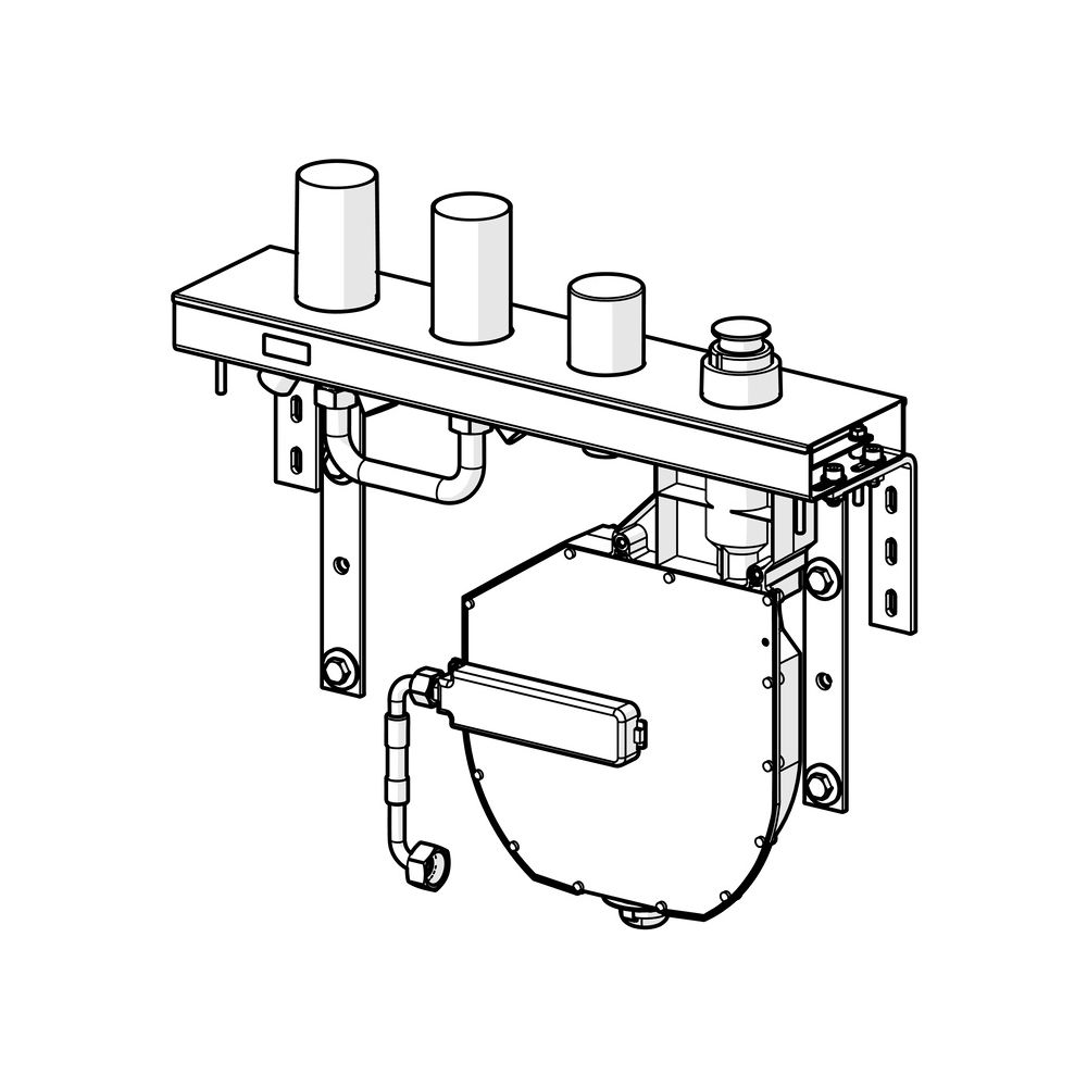 Hansa Compact Unterputz-Rohbauset Bade- und Brausearmatur 4.0 Kartusche, DN 20, 5308030... HANSA-53080300 4057304007187 (Abb. 5)
