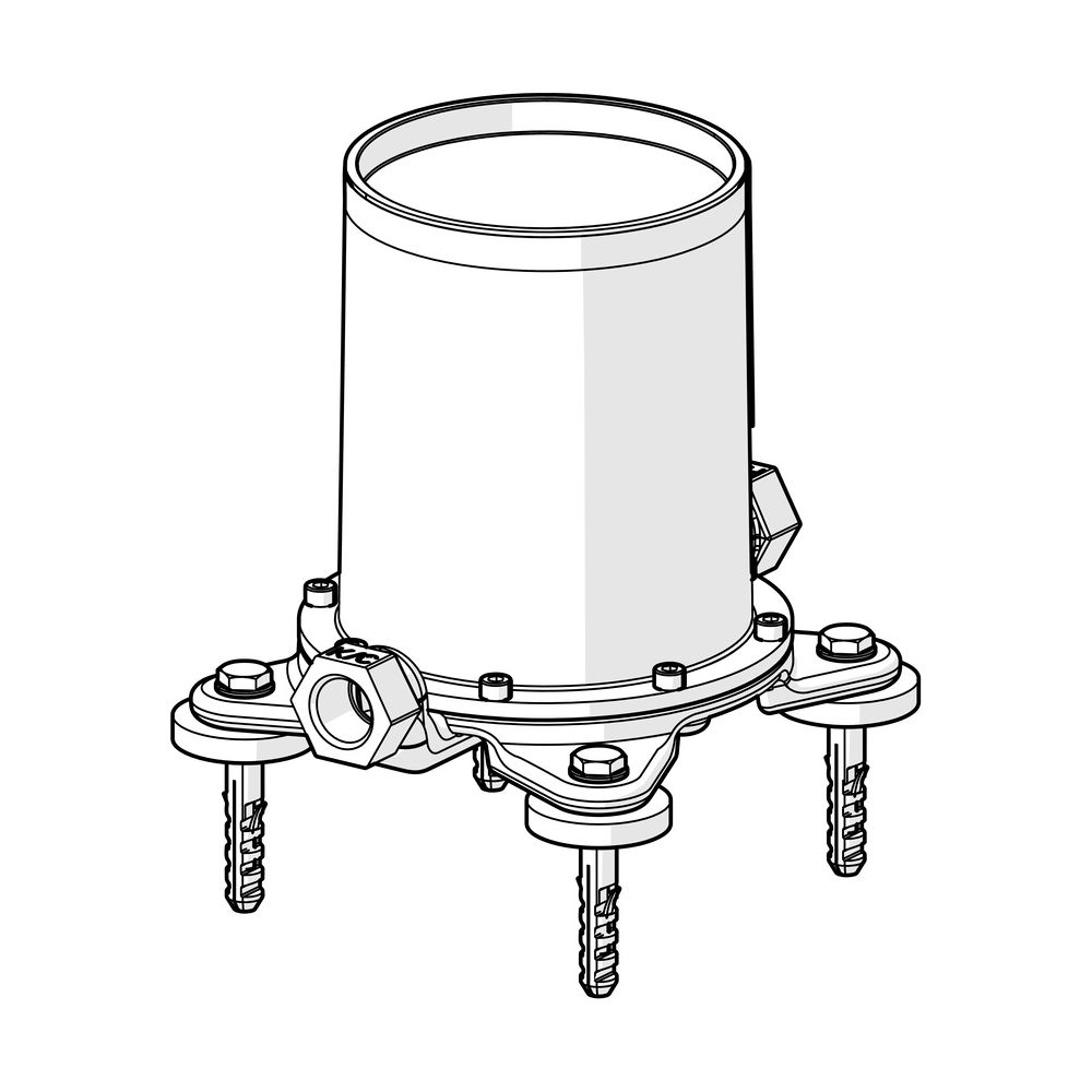 Hansa Vario Unterputz-Rohbauset Bade- und Brausearmatur, DN 15, 53280100... HANSA-53280100 4015474186552 (Abb. 5)