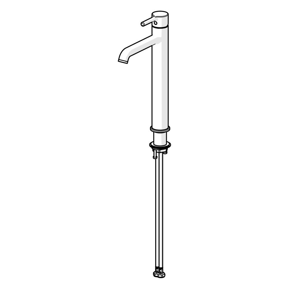 Hansa Vantis Style Einhebel-Waschtischarmatur, Standmontage, Cascade, Matt-Schwarz, 5... HANSA-5447220733 4057304020049 (Abb. 5)
