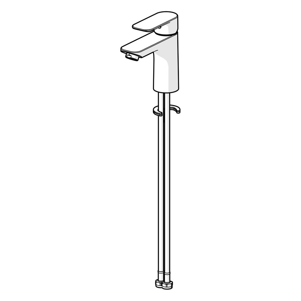 Hansa Basic Einhebel-Waschtischarmatur, Standmontage, mit Cold Start, 112mm Auslad... HANSA-5552220300006 4057304022586 (Abb. 5)