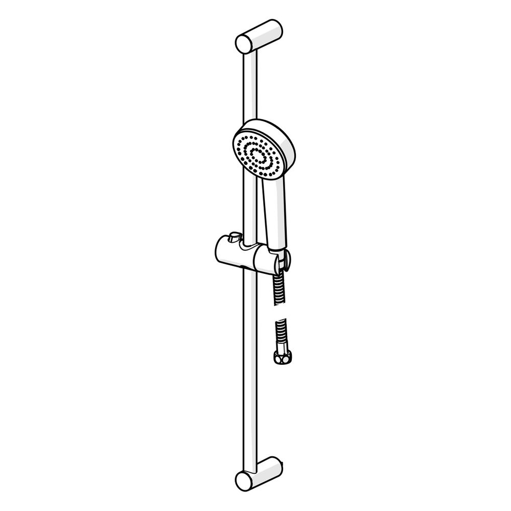Hansa Basic Wandstangengarnitur, 1-strahlig, DN 15, Chrom, 55780113... HANSA-55780113 4057304019128 (Abb. 5)