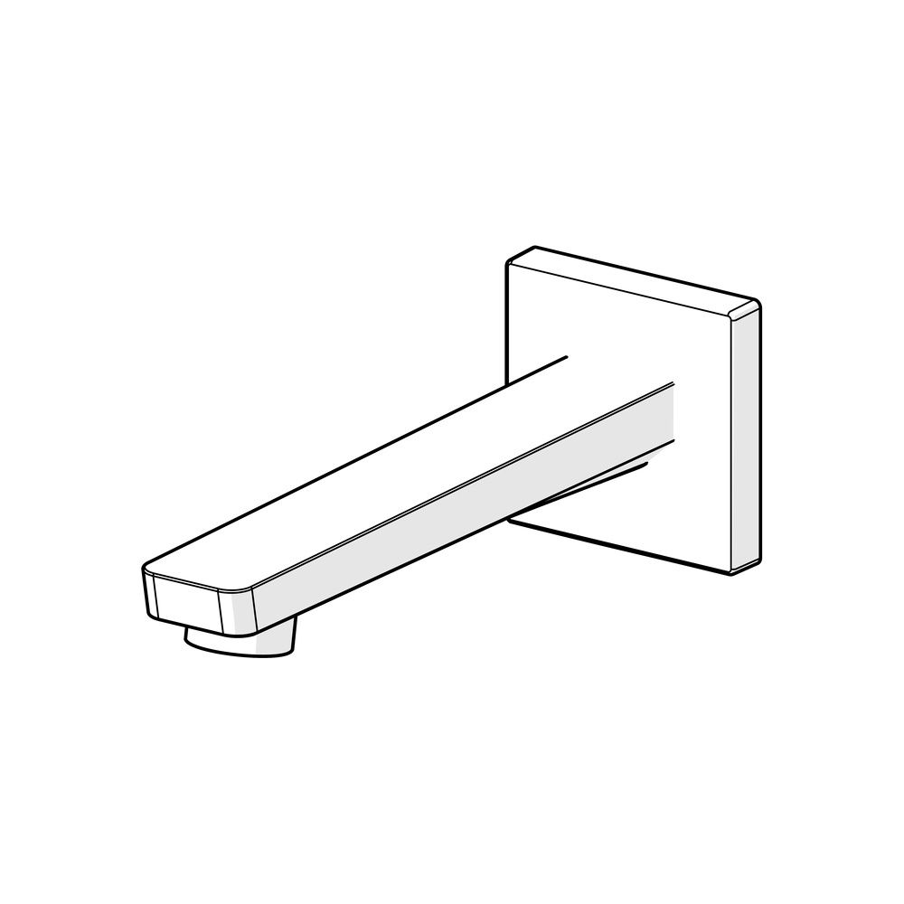 Hansa Stela Einhebel-Auslauf, Ausladung 214mm, Rosette eckig, Chrom, 57240000... HANSA-57240000 4057304015359 (Abb. 5)