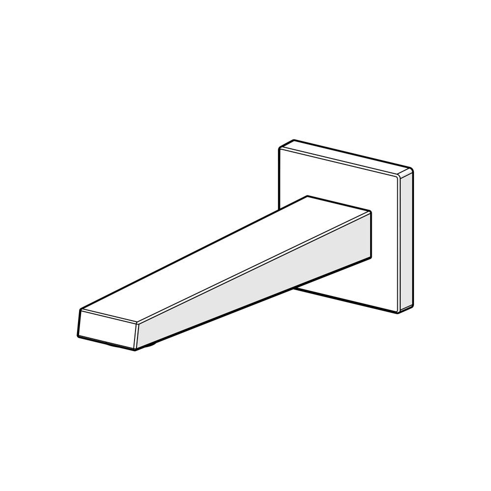 Hansa Loft Auslauf, Rosette eckig/rund, Länge 197mm, Ausladung 197mm, DN 15, Matt-Sch... HANSA-5765210033 4057304015717 (Abb. 5)