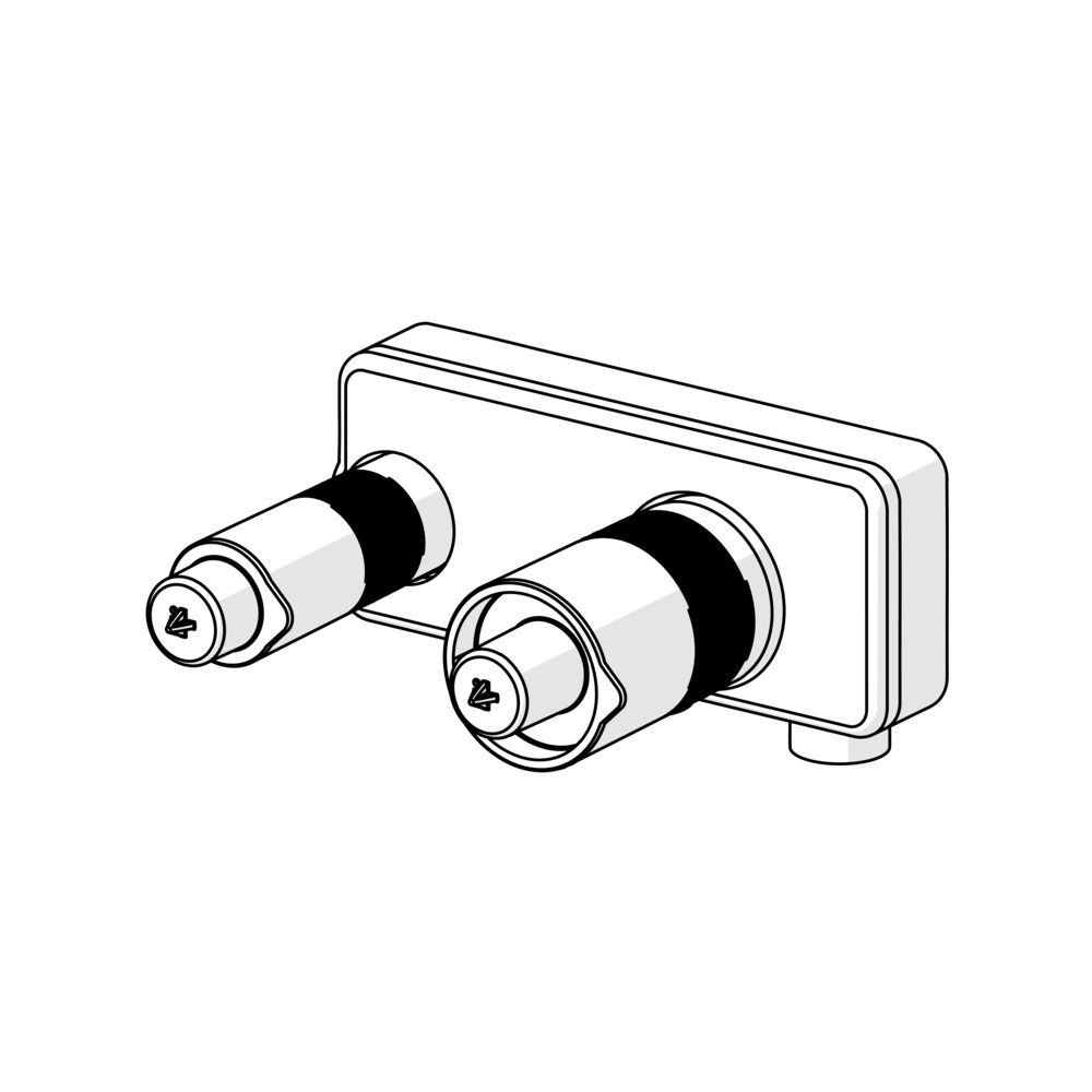 Hansa Vario Unterputz-Einbaukörper Waschtischarmatur, Wandmontage, DN 15, Messing, 5786... HANSA-57860300 4057304022333 (Abb. 5)