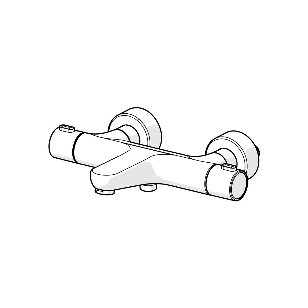 Hansa Prisma Wannenfüll- und Brausebatterie 5810 Ausladung 182mm DN15 Chrom... HANSA-58102101 4015474259294 (Abb. 3)