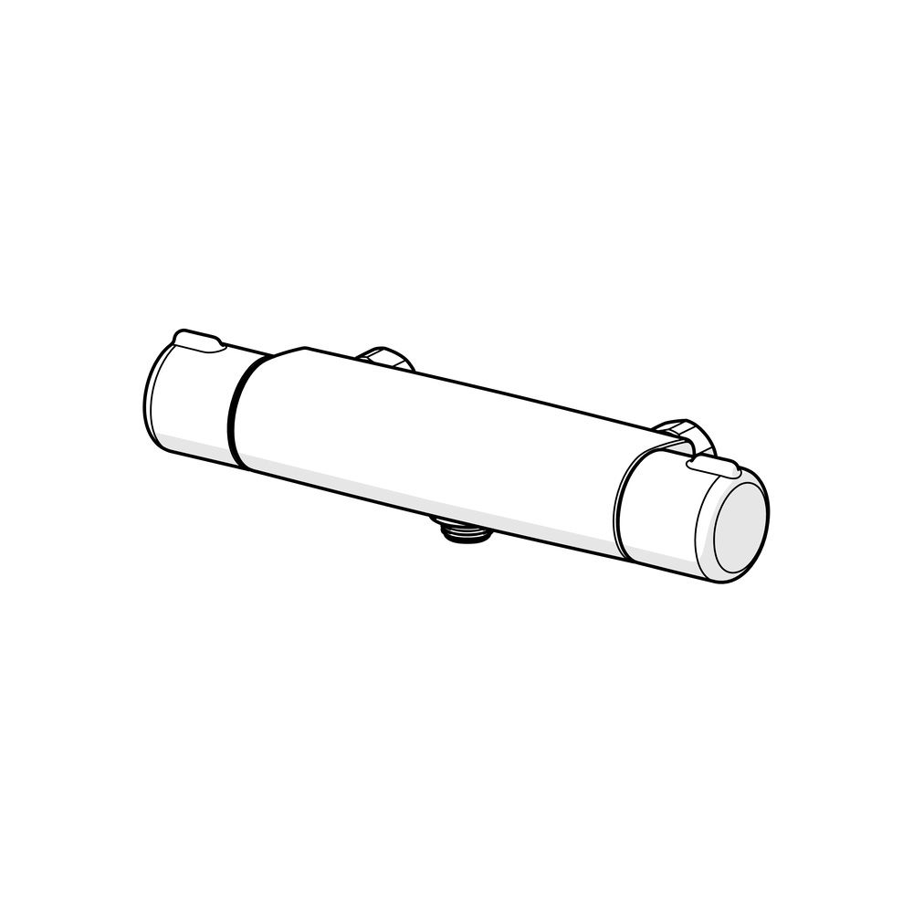 Hansa Micra Brausearmatur, Fertigmontageset, Wandmontage, Thermostat, Thermo Cool, Chro... HANSA-58150071 4057304003455 (Abb. 5)