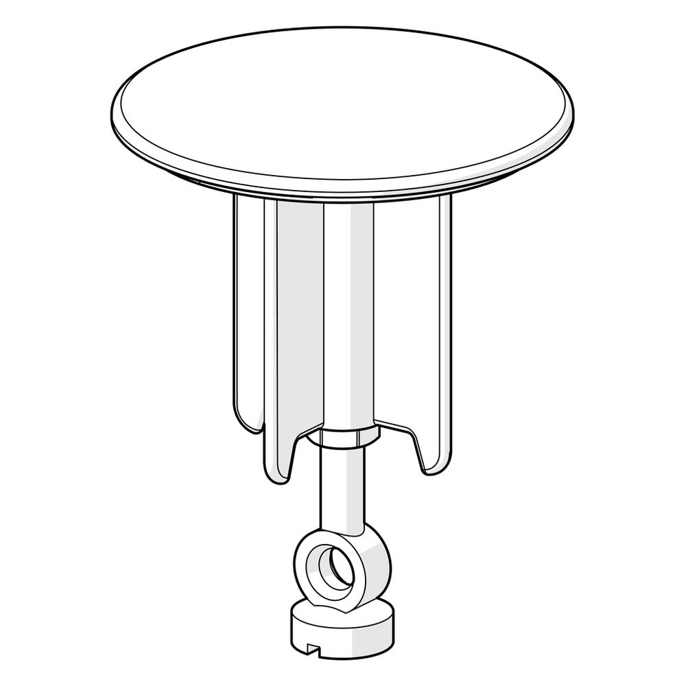 Hansa Stopfen Ablaufgarnitur, Durchmesser 63mm, Chrom, 59902021... HANSA-59902021 4015474072169 (Abb. 2)