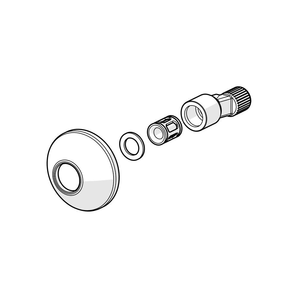Hansa S-Anschluss, G 3/4" x G 1/2", Chrom, 59904793... HANSA-59904793 4015474171107 (Abb. 2)