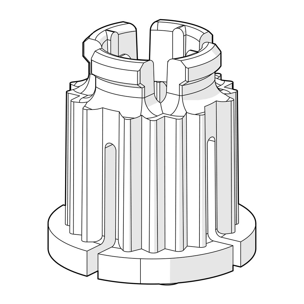 Hansa Adapter für Unterputz-Einbaukörper, Weiß, 59910235... HANSA-59910235 4015474824980 (Abb. 2)