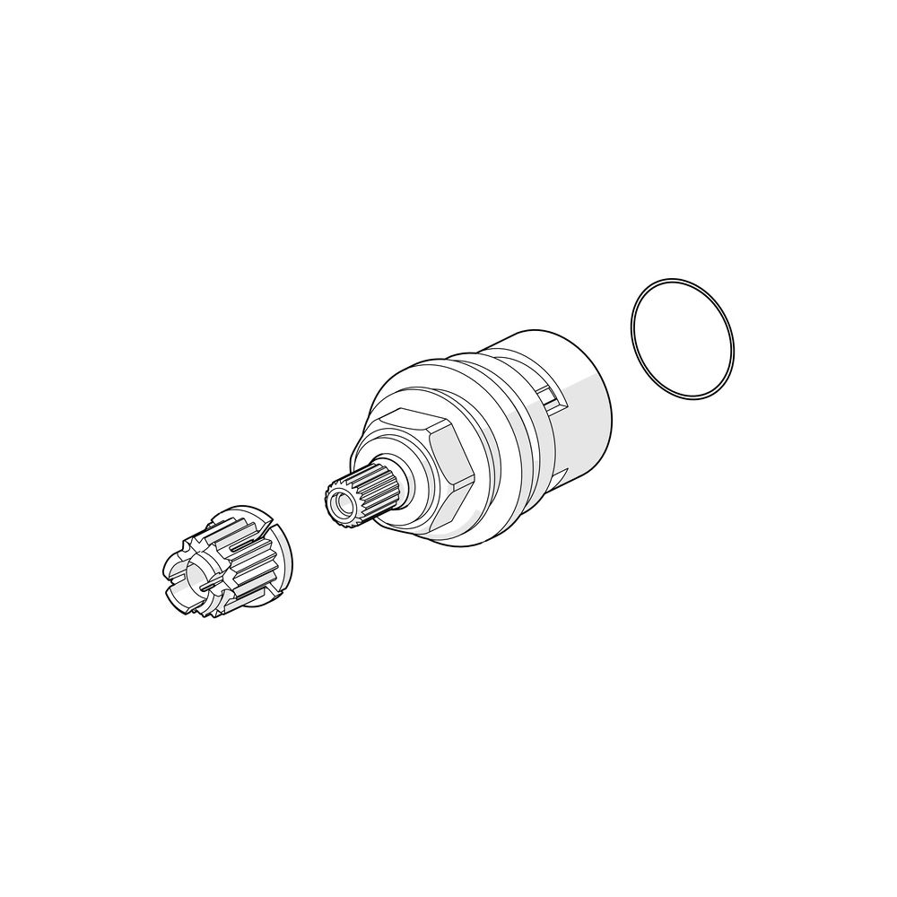 Hansa Oberteil G 3/4" mit keramischen Dichtscheiben zur Wassermengeneinstellung für ein... HANSA-59912164 4015474057142 (Abb. 2)