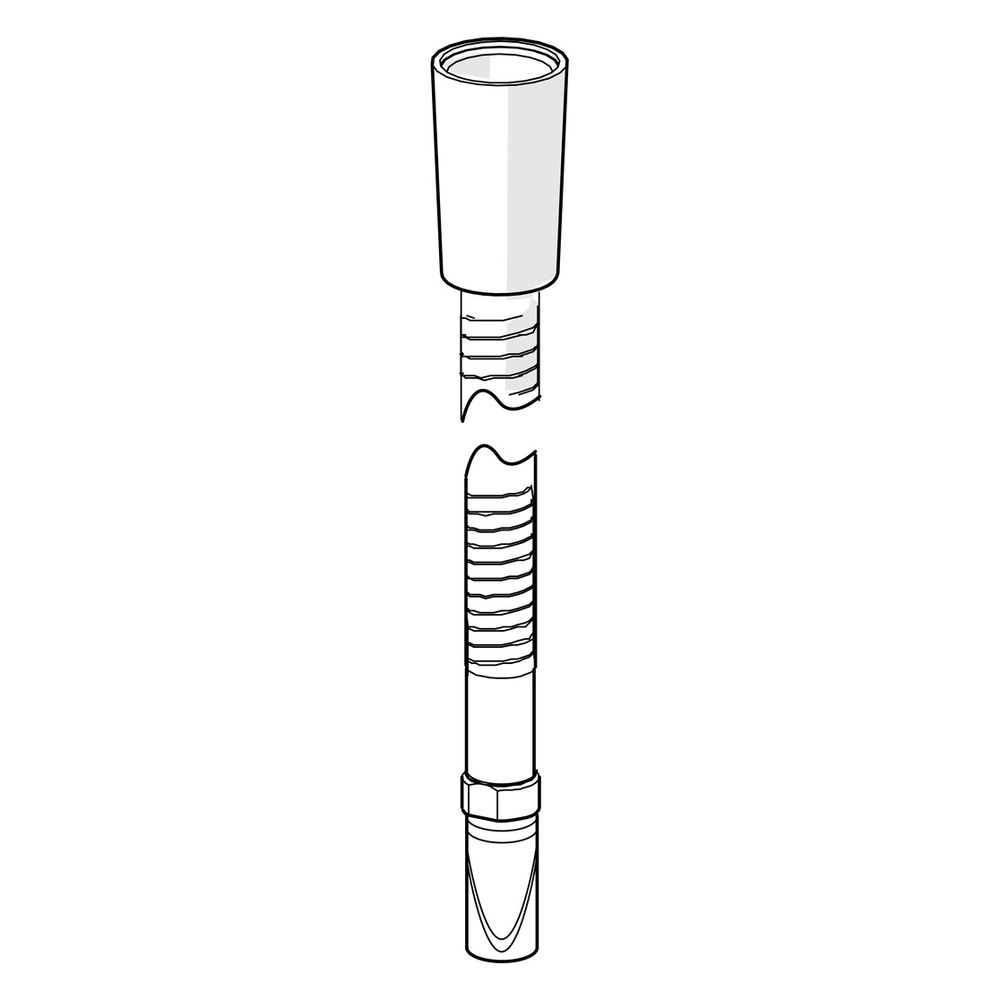 Hansa Brauseschlauch, Länge 175cm, M12x1, 1/2", Chrom, 59912281... HANSA-59912281 4015474063631 (Abb. 2)