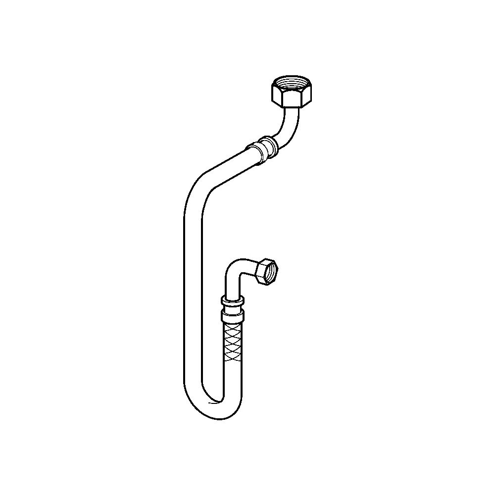 Hansa Schlauch, G 1/2" x G 1/2", Länge 80cm, 59912609... HANSA-59912609 4015474088696 (Abb. 2)