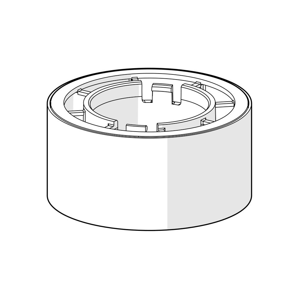 Hansa Hoher Sockel, 30mm, Chrom, 59912710... HANSA-59912710 4015474095649 (Abb. 2)