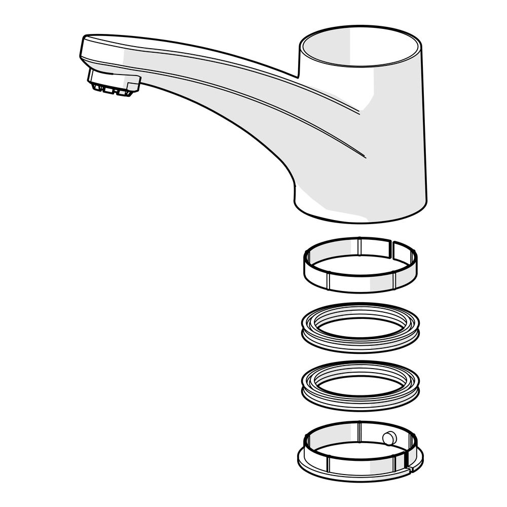Hansa Auslauf Ausladung 203mm, Chrom, 59912711... HANSA-59912711 4015474095847 (Abb. 2)