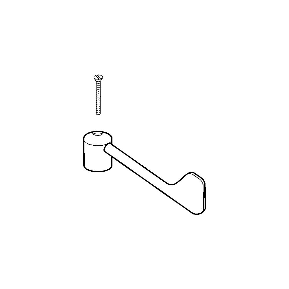 Hansa Tempra Armaturen-Bedienhebel lang, ab 2004, Chrom, 59912715... HANSA-59912715 4015474096080 (Abb. 2)