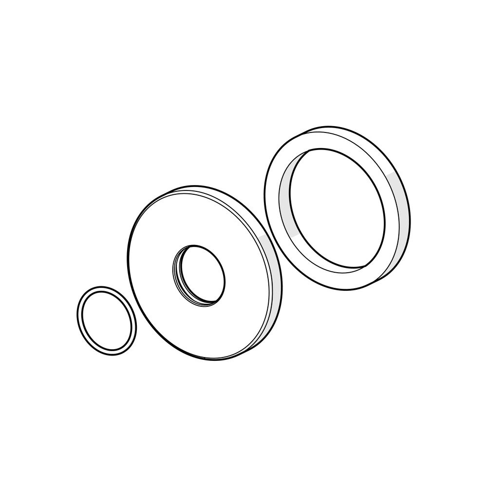 Hansa Rosette, Durchmesser 75mm, Chrom, 59913246... HANSA-59913246 4015474176638 (Abb. 2)