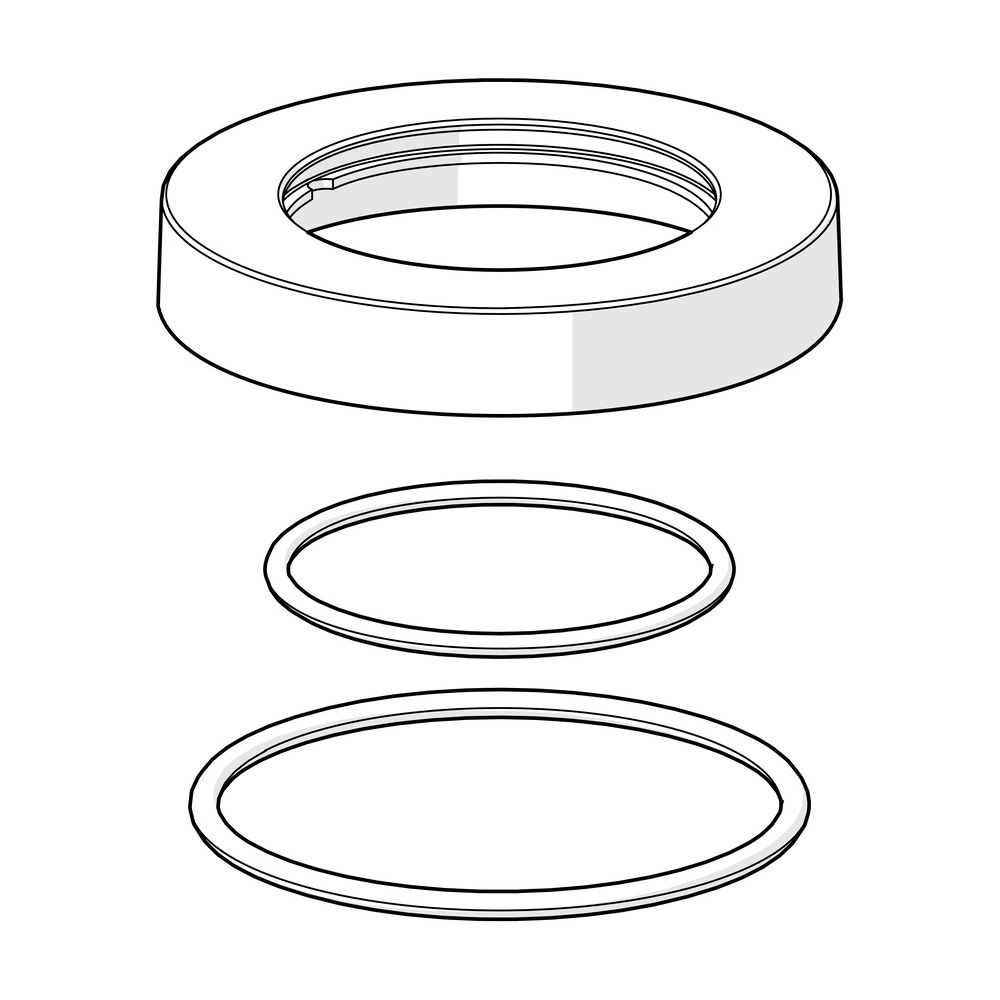 Hansa Rosette für Unterputz-Einbaukörper, Chrom, 59913450... HANSA-59913450 4015474209732 (Abb. 2)