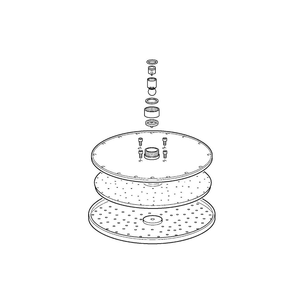 Hansa Kopfbrause, Durchmesser 300mm Chrom, 59913746... HANSA-59913746 4015474255517 (Abb. 2)