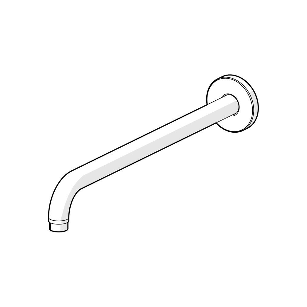 Hansa Brausearm ohne Kopfbrause, Länge 350mm, Rosette rund, 59913748... HANSA-59913748 4015474255531 (Abb. 4)