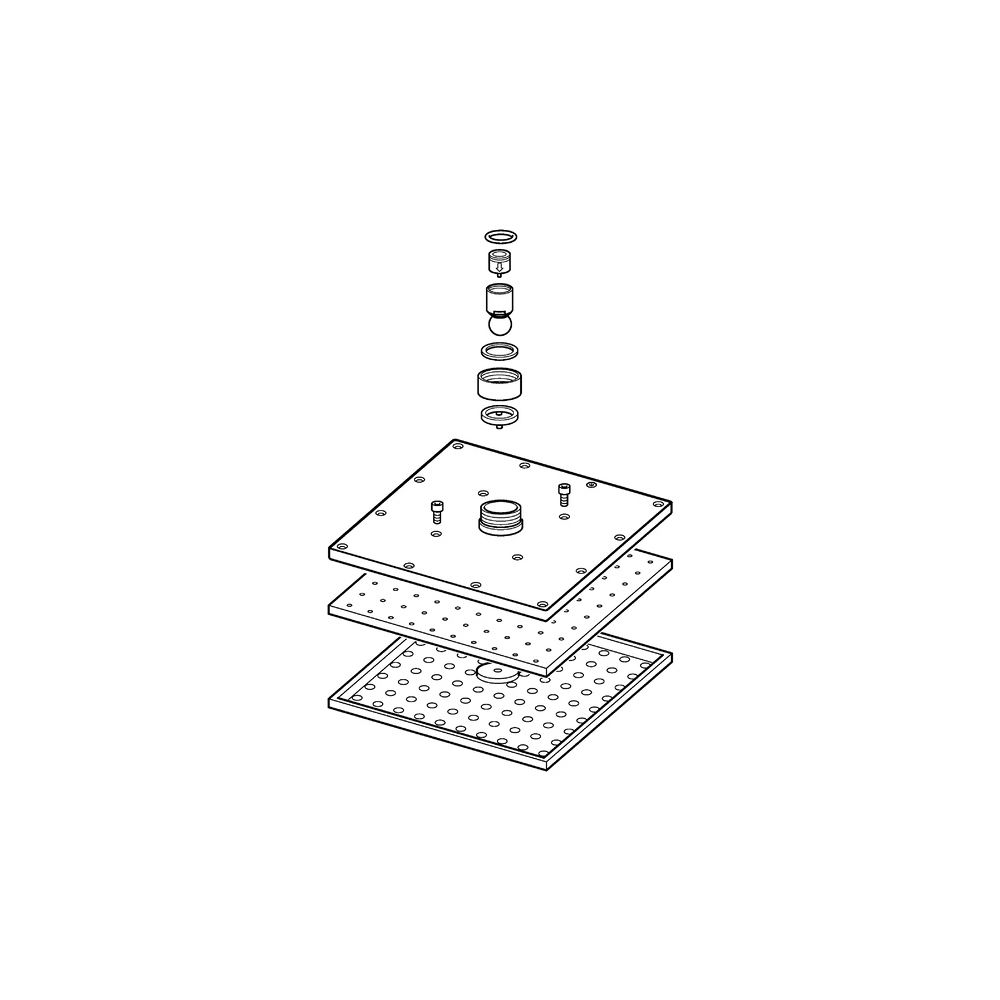 Hansa Kopfbrause, 200x200mm, Chrom, 59913873... HANSA-59913873 4015474259140 (Abb. 2)