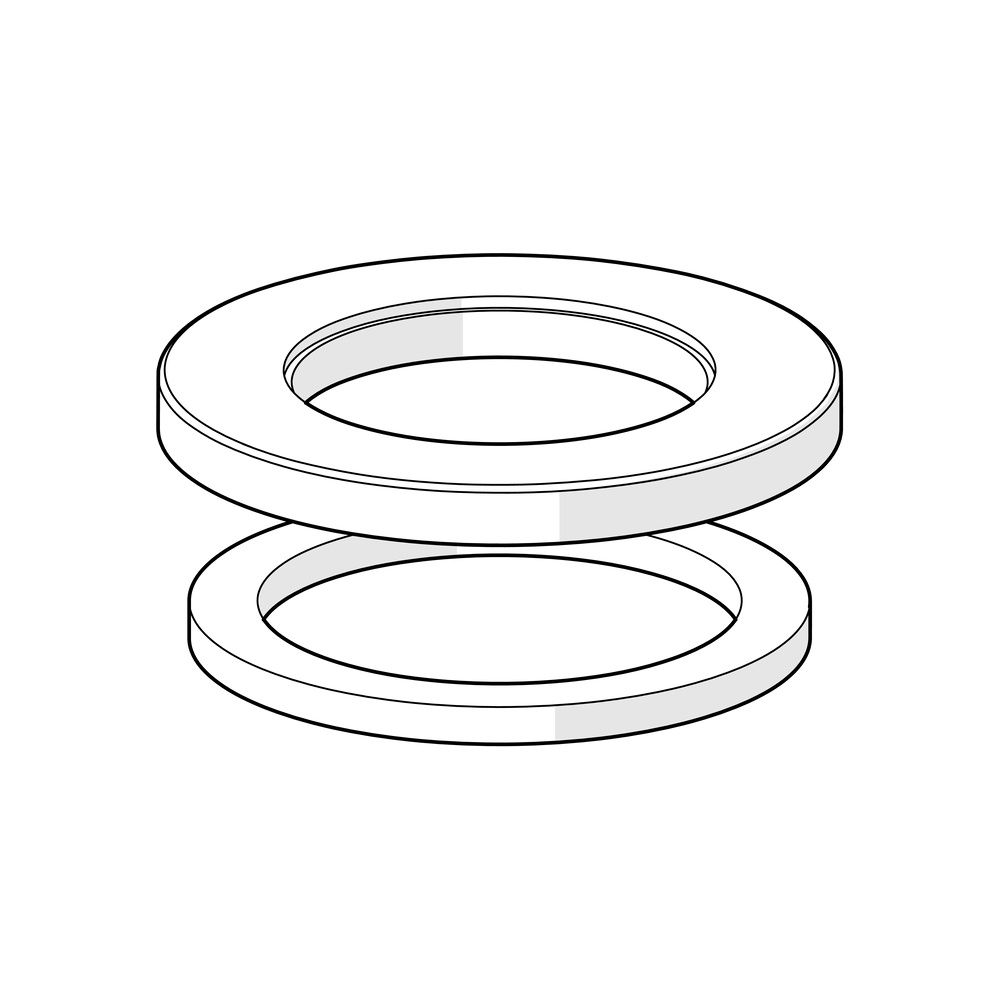 Hansa Rosette, Durchmesser 55mm, Chrom, 59913963... HANSA-59913963 4015474269477 (Abb. 2)