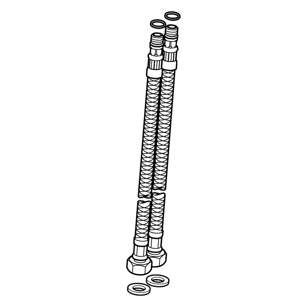 Hansa Anschlussschlauch Länge 43cm, G 3/8" x M8x1, 59913964... HANSA-59913964 4015474269484 (Abb. 2)