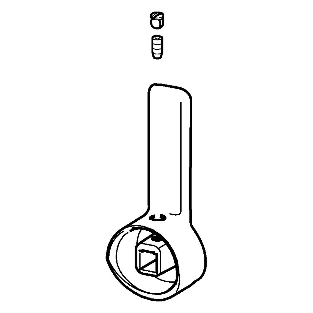 Hansa Ligna Hebel 2,5, Länge 83mm, Chrom, 59914001... HANSA-59914001 4015474271869 (Abb. 2)