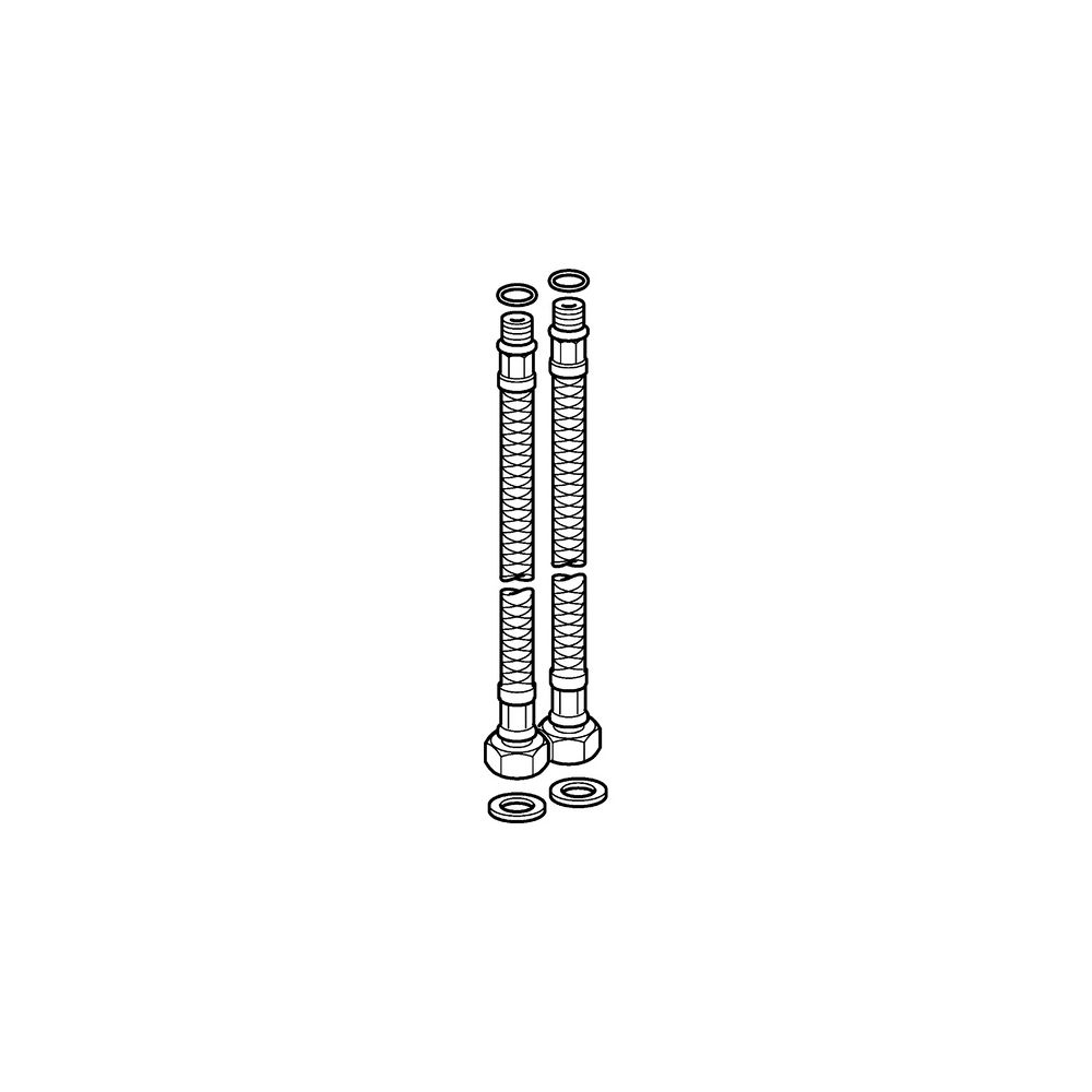 Hansa Schlauch 59914008 M8x1, G3/8, Länge 480mm... HANSA-59914008 4015474272170 (Abb. 2)