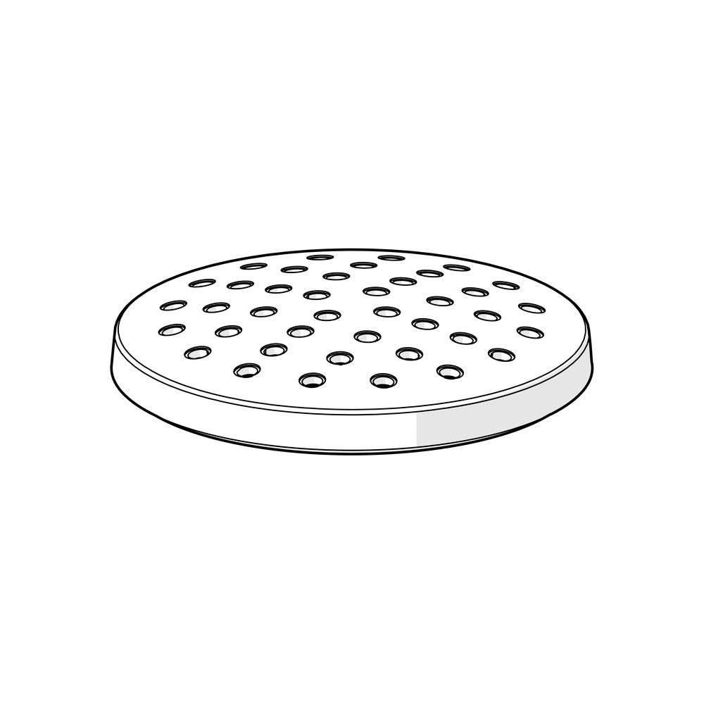 Hansa Handbrause Platte, Durchmesser 100mm, 59914047... HANSA-59914047 4015474273078 (Abb. 2)