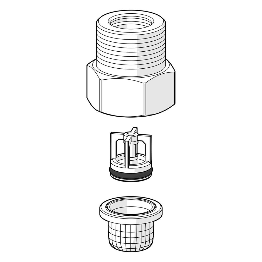 Hansa Schmutzfilter Rückflussverhinderer, Chrom, 59914086... HANSA-59914086 4015474275331 (Abb. 2)
