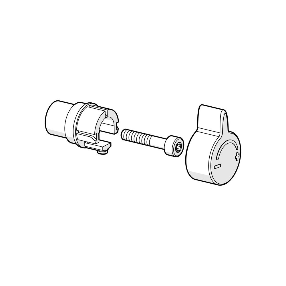 Hansa Temperatureinstellgriff Länge 15mm, Chrom, 59914096... HANSA-59914096 4015474275430 (Abb. 2)