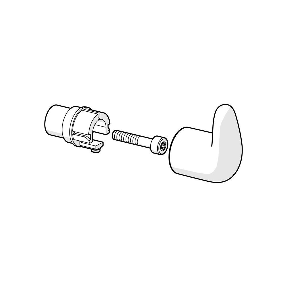Hansa Temperaturregelung Griffgehäuse, Chrom, 59914100... HANSA-59914100 4015474275478 (Abb. 2)