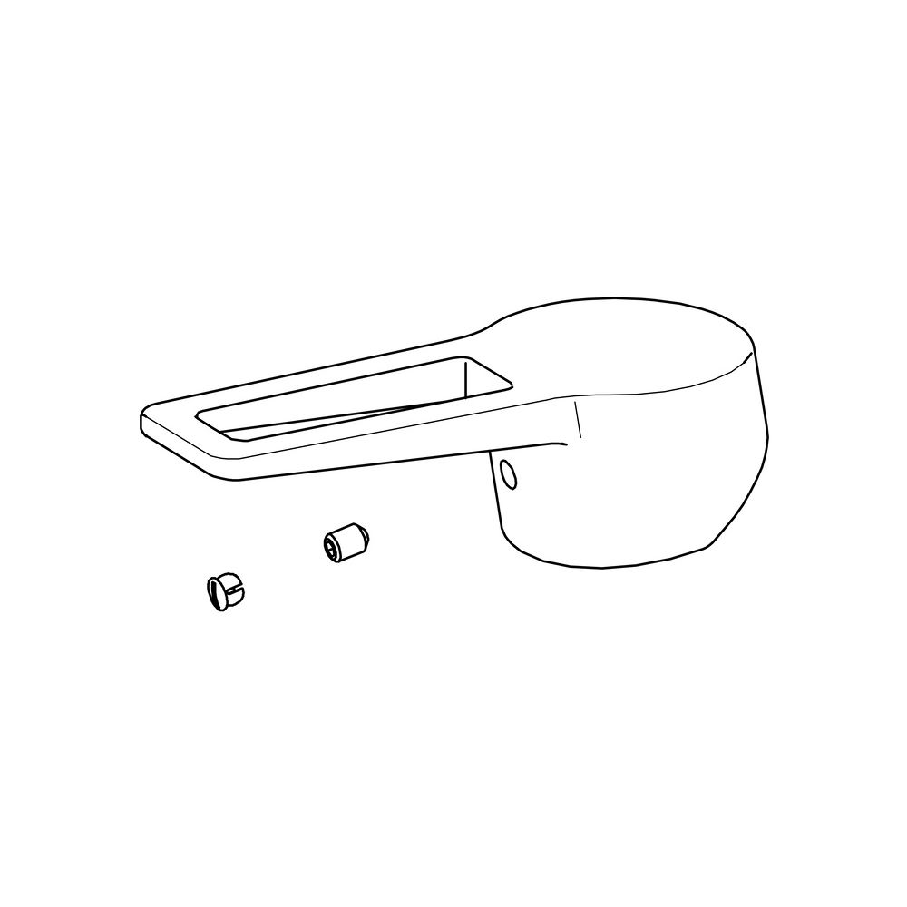 Hansa Twist Bügelhebel, Länge 87mm, mit K/W-Kennzeichnung, Chrom, 59914200... HANSA-59914200 4015474278578 (Abb. 2)