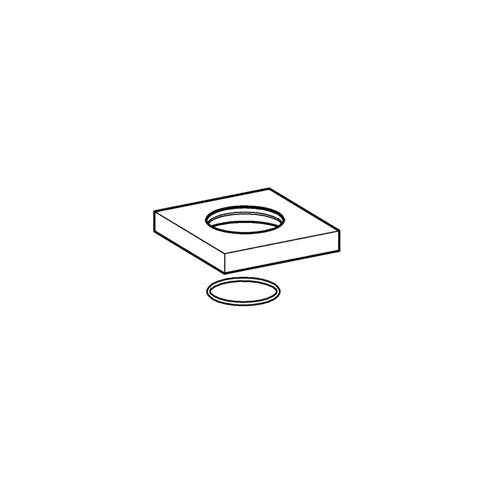 Hansa Rosette, 75x75mm, Chrom, 59914212... HANSA-59914212 4015474289000 (Abb. 2)