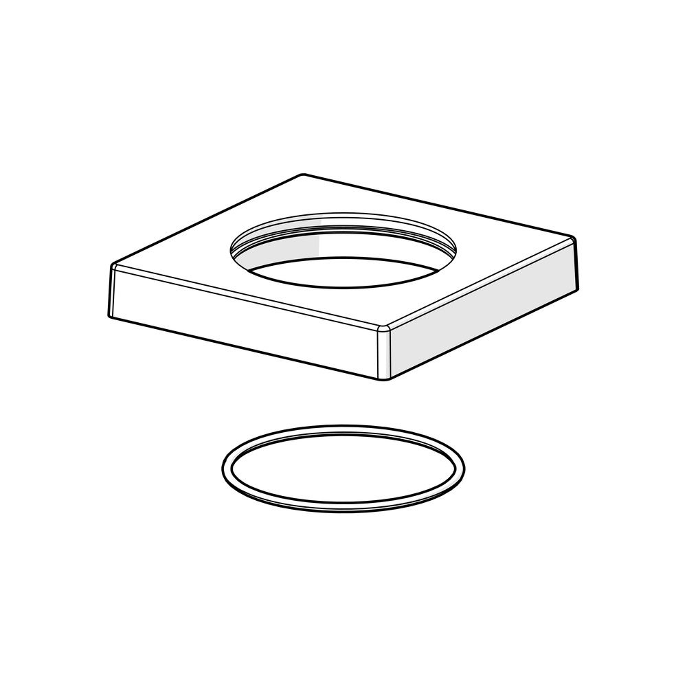 Hansa Rosette, 75x75mm, Chrom, 59914214... HANSA-59914214 4015474289024 (Abb. 2)