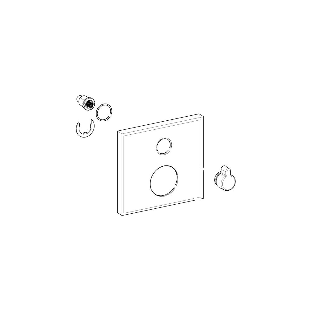 Hansa Rosette, 150x150mm, Chrom, 59914220... HANSA-59914220 4015474295407 (Abb. 2)