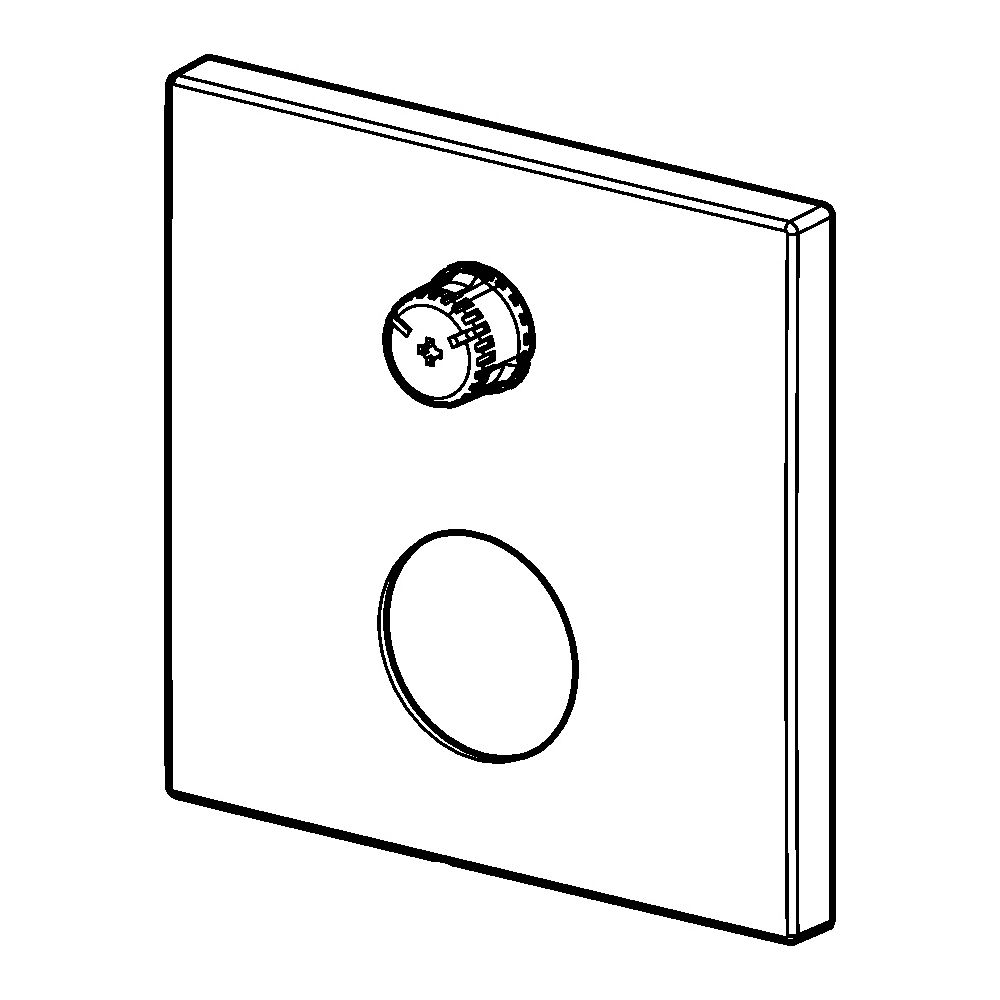 Hansa Rosette, 150x150mm, Chrom, 59914301... HANSA-59914301 4057304001604 (Abb. 2)