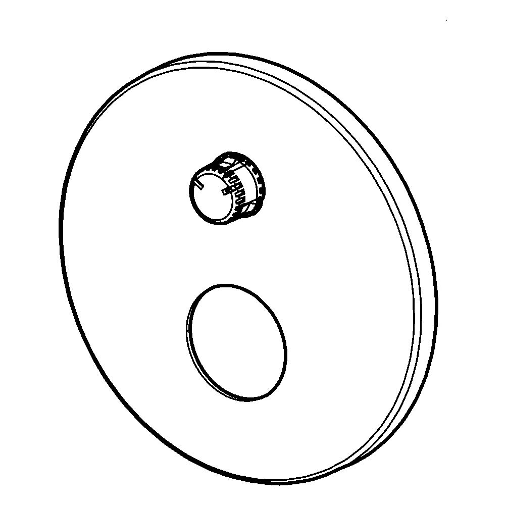 Hansa Rosette, Durchmesser 170mm, Chrom, 59914302... HANSA-59914302 4057304001611 (Abb. 2)