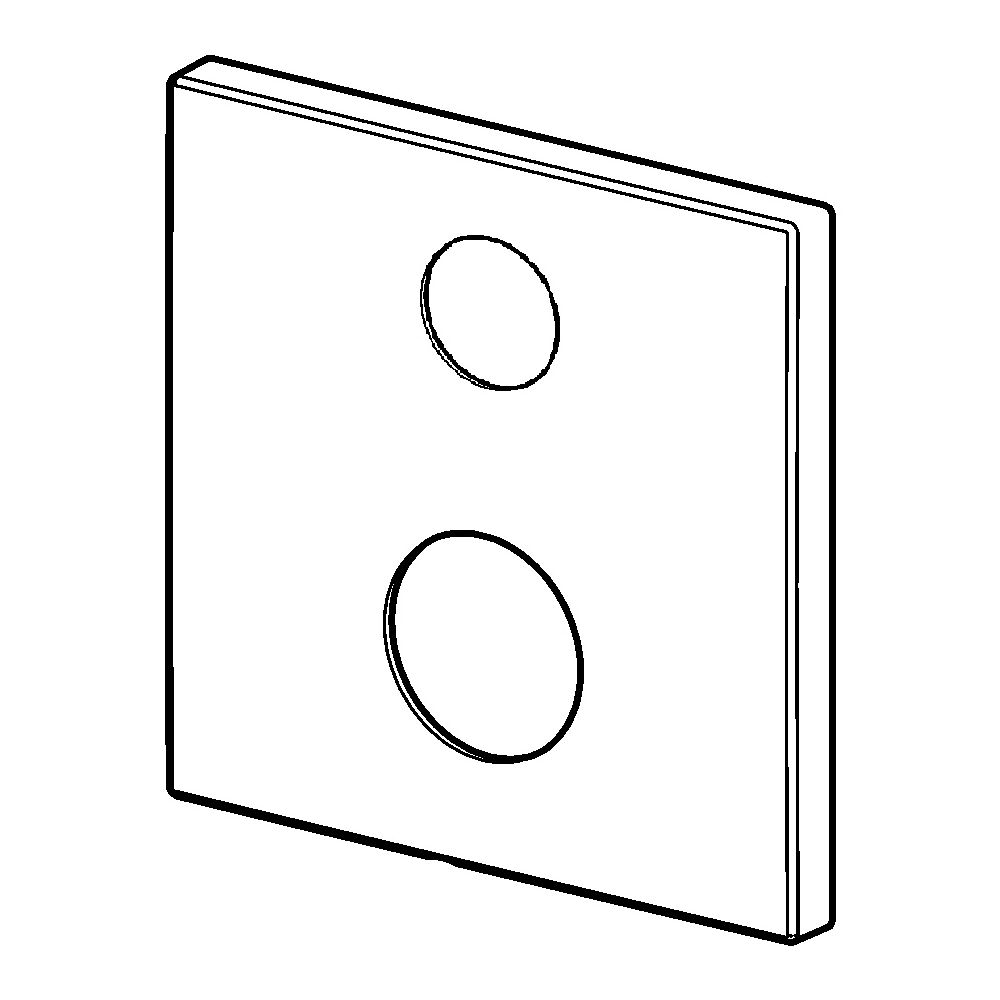 Hansa Rosette für Unterputz-Einbaukörper, Chrom, 59914309... HANSA-59914309 4057304001680 (Abb. 2)