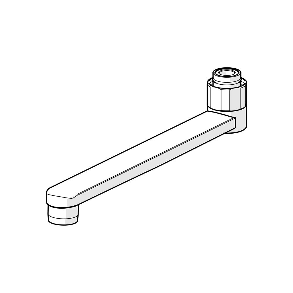 Hansa Auslauf Länge 200mm, Ausladung 200mm, Chrom, 59914471... HANSA-59914471 4057304005831 (Abb. 2)